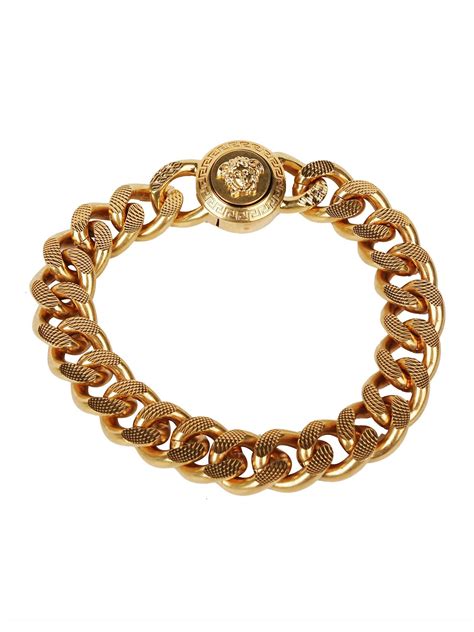 versus versace mens jewelry|versace medusa bracelet men's.